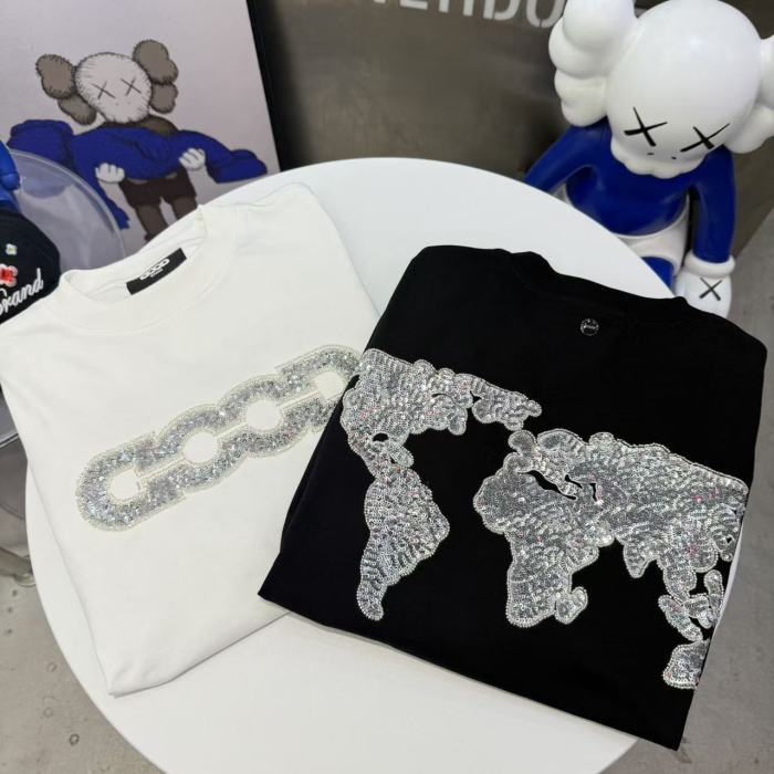 Map Sequin Embroidery Basic Logo Long Sleeve T-shirt 2 colors 29220594