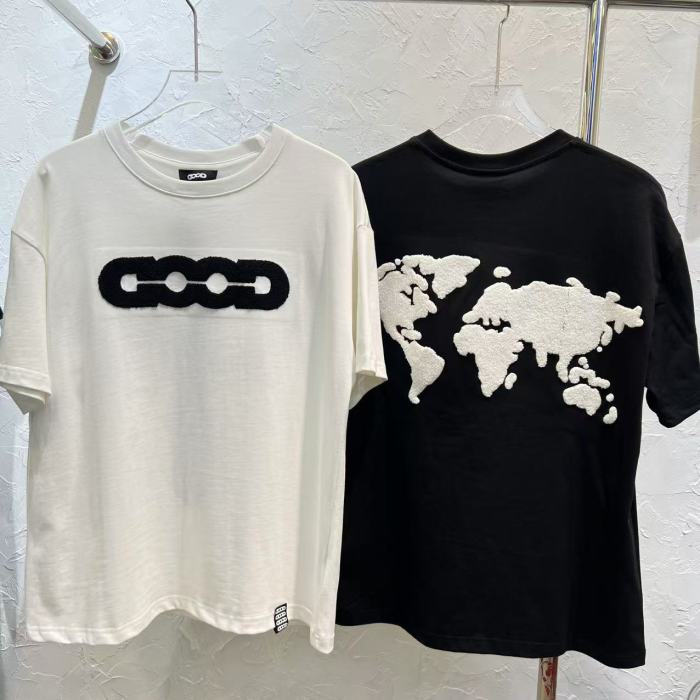 Towel Embroidery Jacquard Earth Letter Tee 2 colors 29220609