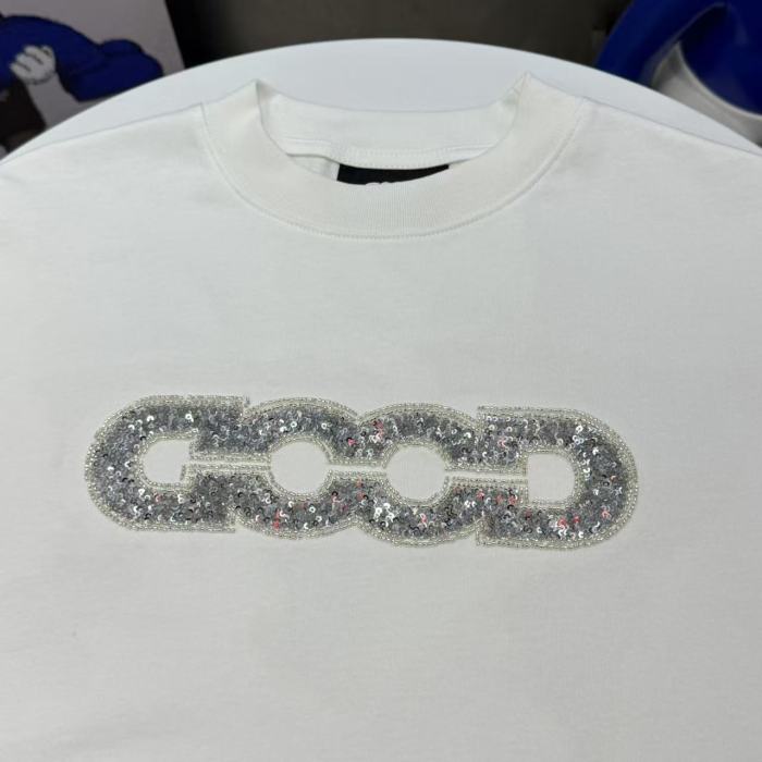 Map Sequin Embroidery Basic Logo Long Sleeve T-shirt 2 colors 29220594