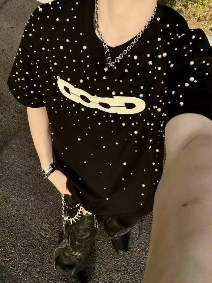 Scattered Pearl Patch Logo Tee 3 colors 29220597