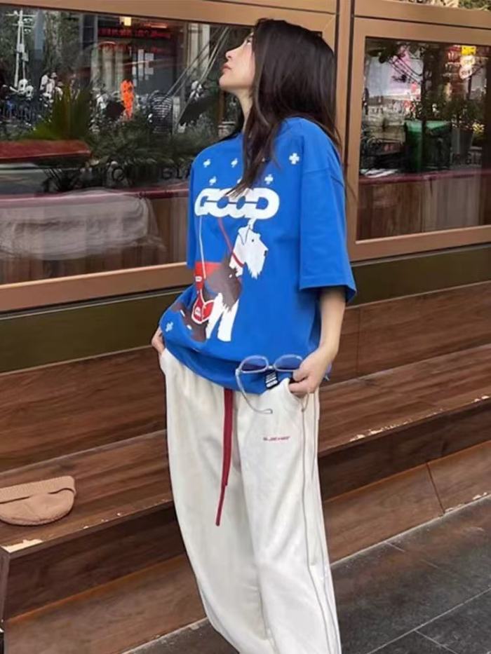 Schnauzer Cross Tatami Print Tee 2 colors 29220610