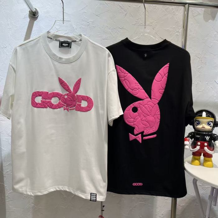 Pink Bow Bunny Foam Print Tee 2 colors 29220123