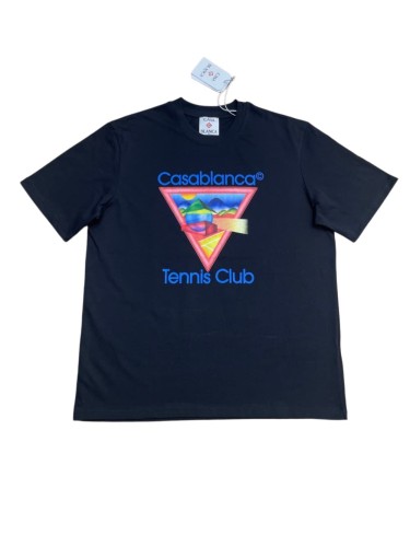 1:1 quality version Colorful Mountain Tennis Landscape Triangle Frame Print T-shirt 29220549