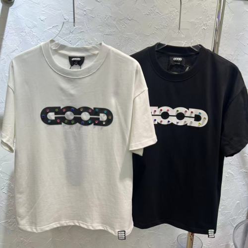 Hollow GOOD Color Rhinestone Print Tee 2 colors 29220606