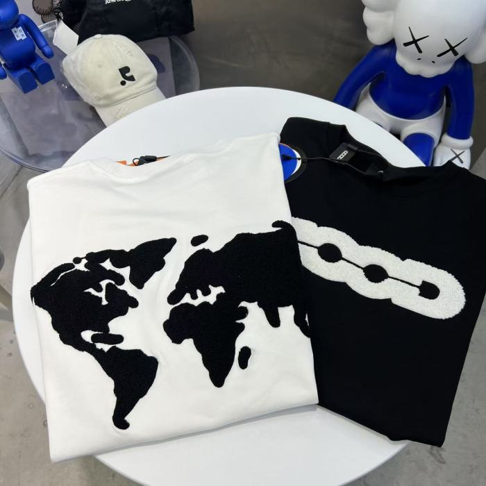 Towel Embroidery Jacquard Earth Letter Tee 2 colors 29220609
