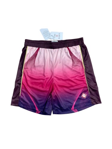 1:1 quality version Purple Gradient Dot Print Gold Side Piping Elastic Waist Soccer Shorts 29220803