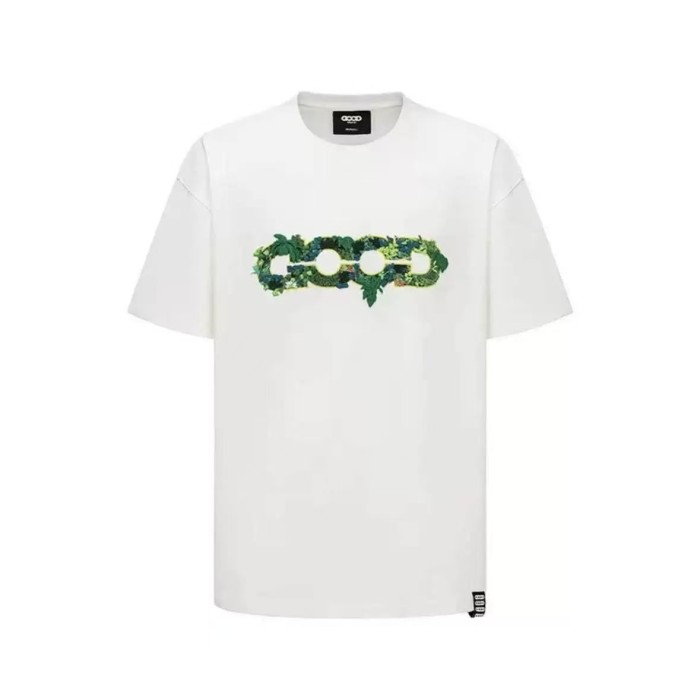 3D Green Plant Embroidery Map Tee 2 colors 29220595