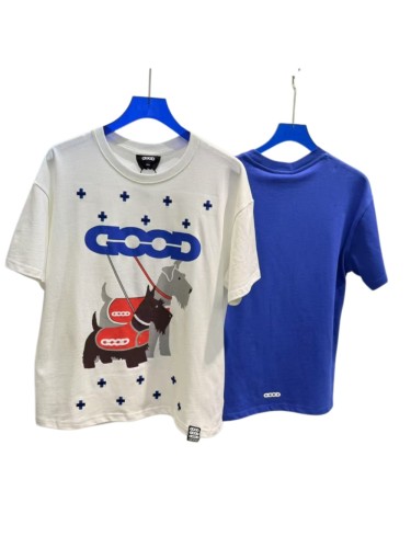 Schnauzer Cross Tatami Print Tee 2 colors 29220610