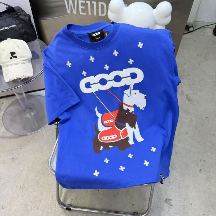 Schnauzer Cross Tatami Print Tee 2 colors 29220610