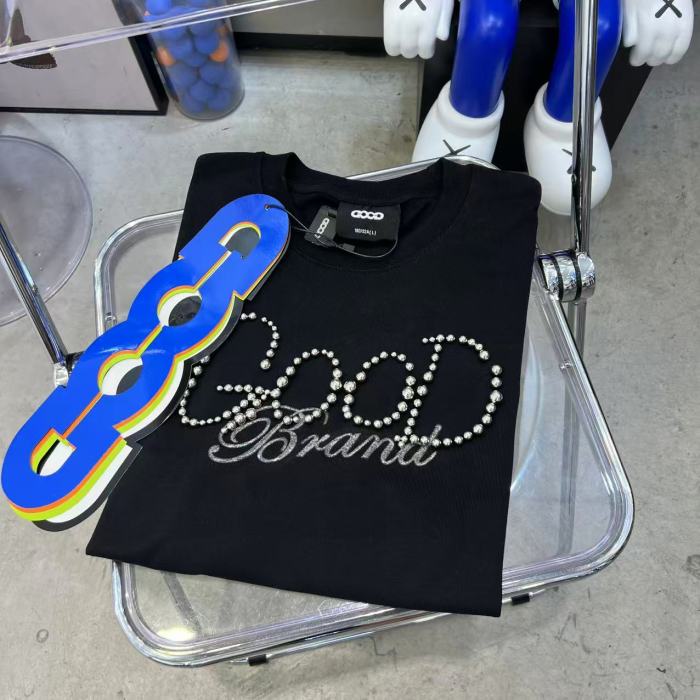 Round Pearl Letter Embroidery Tee 3 colors 29220600