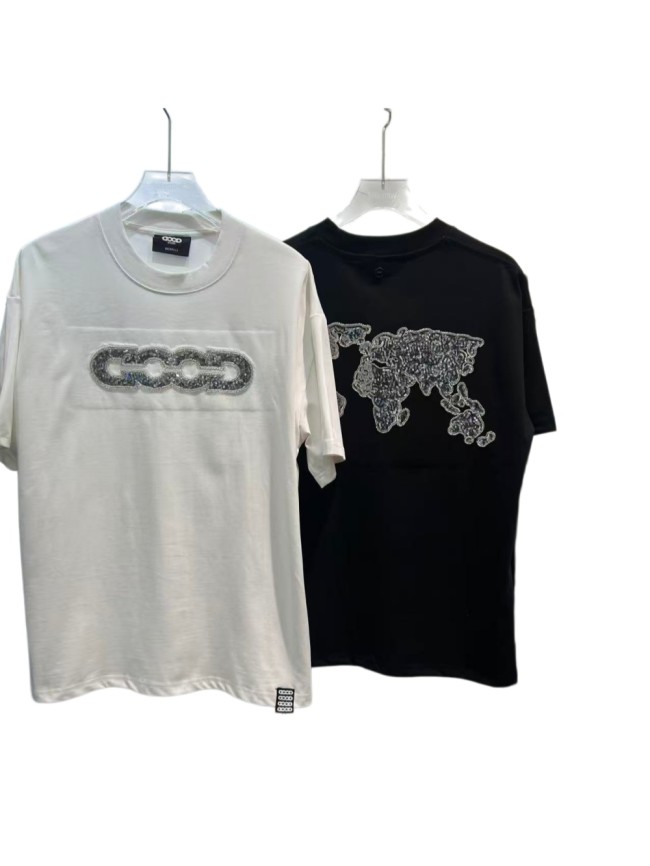 Map Sequin Embroidery Basic Logo Tee 2 colors 29220112