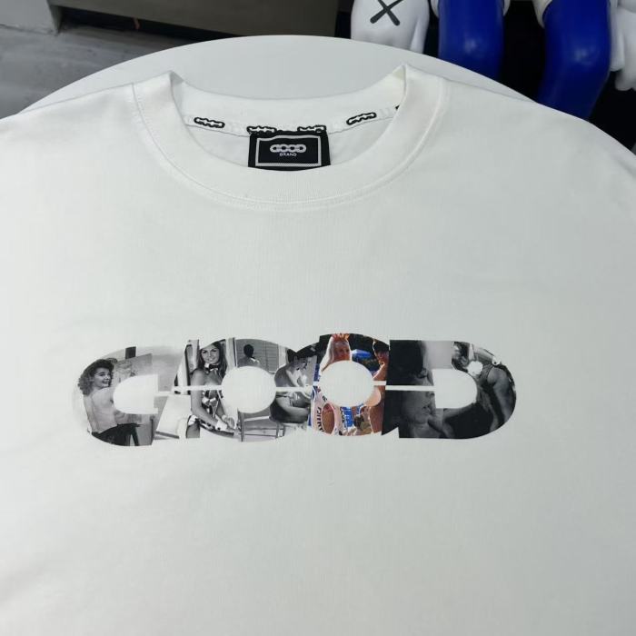 Cut Displaced Bunny Silhouette Print Tee 29220120