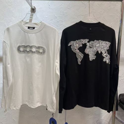 Map Sequin Embroidery Basic Logo Long Sleeve T-shirt 2 colors 29220594