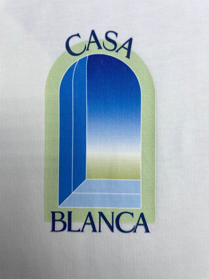 1:1 quality version Oversized Mediterranean Minimalist Gradient Geometric Arch Digital Print T-shirt 2 colors 29220050