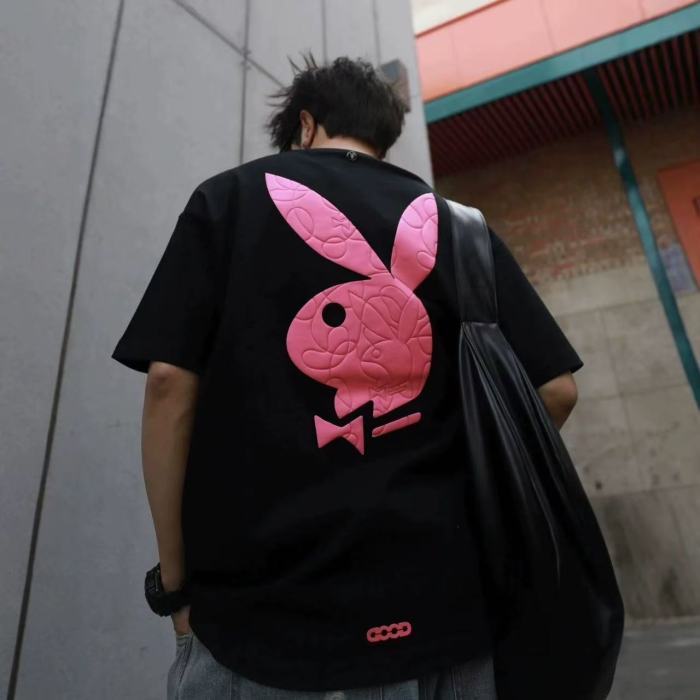 Pink Bow Bunny Foam Print Tee 2 colors 29220123
