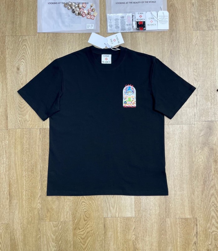 1:1 quality version Vintage Retro Colorful Arch Tennis Graphic T shirt 2 colors 29219979