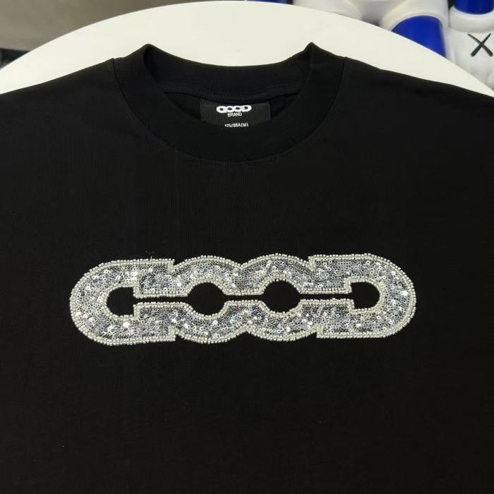 Map Sequin Embroidery Basic Logo Tee 2 colors 29220112
