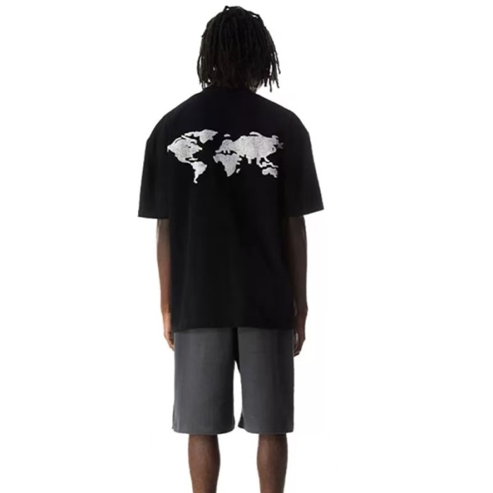 Towel Embroidery Jacquard Earth Letter Tee 2 colors 29220609