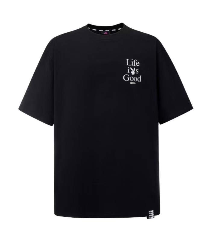 Unisex   Life Is Good  Bunny Slogan Front Back Print T-shirt 2 colors 29220128