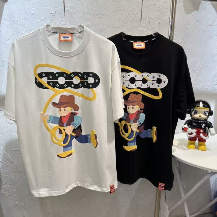 Year Of Horse Cute Foam Denim Hot Rhinestone Tee 2 colors 29220115