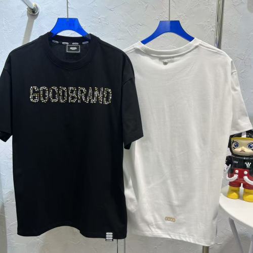 Slogan Champagne Fragment Hot Rhinestone Tee 2 colors 29220122