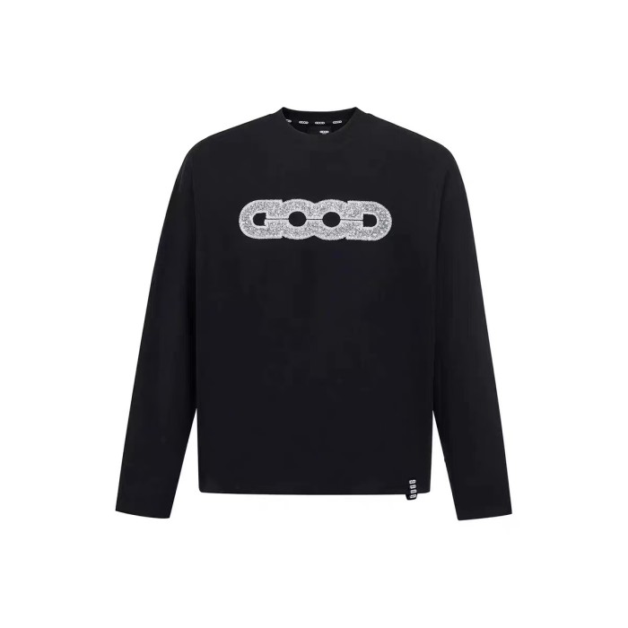 Map Sequin Embroidery Basic Logo Long Sleeve T-shirt 2 colors 29220594