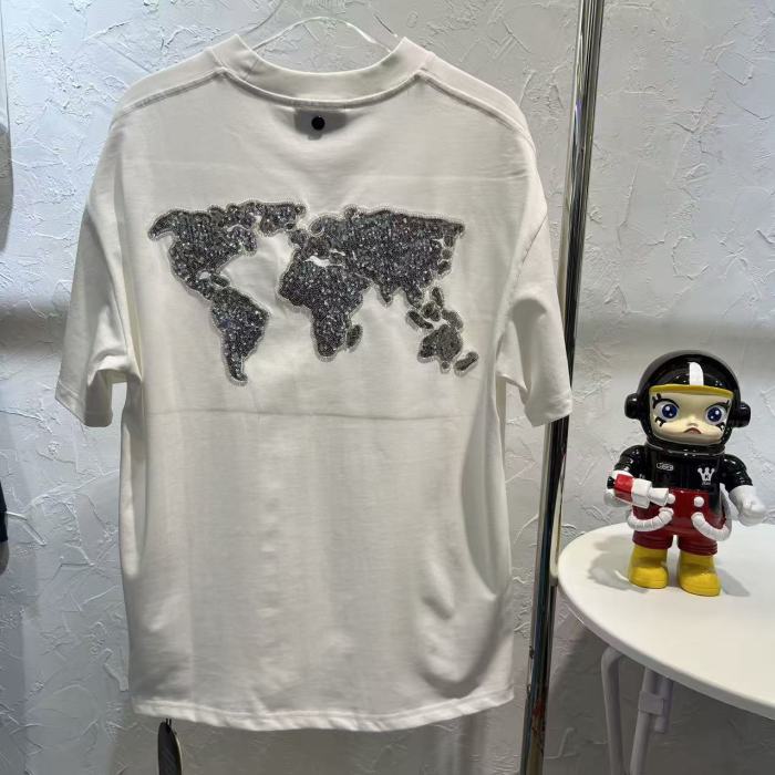 Map Sequin Embroidery Basic Logo Tee 2 colors 29220112