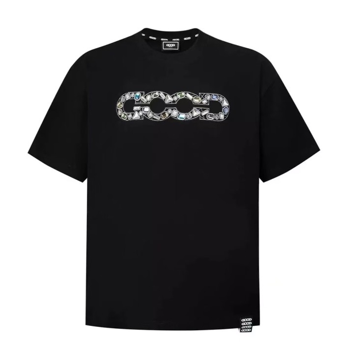 Luxury Inlaid Gem Logo Embroidery Tee 2 colors 29220118