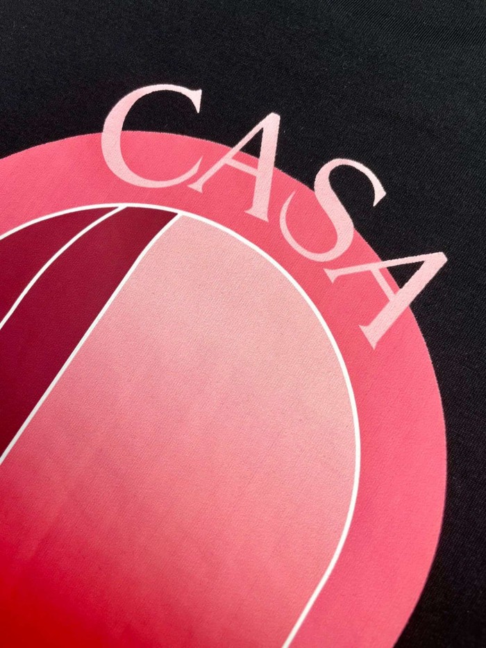 1:1 quality version Oversized Mediterranean Minimalist Gradient Geometric Arch Digital Print T-shirt 2 colors 29220050