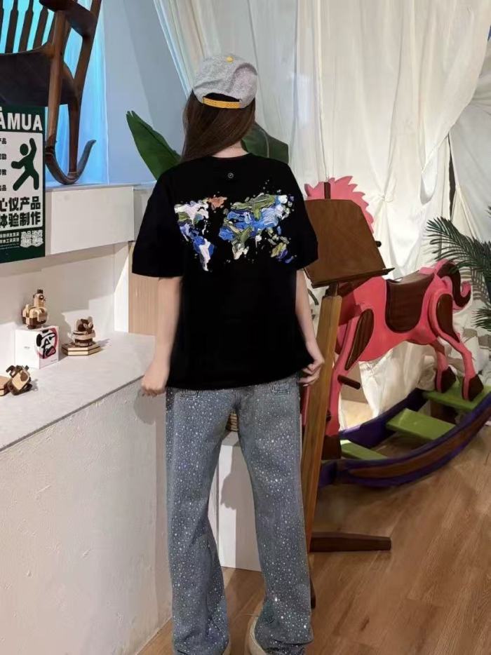 3D Gem Letter Graffiti Map Splash Ink Tee 29220113