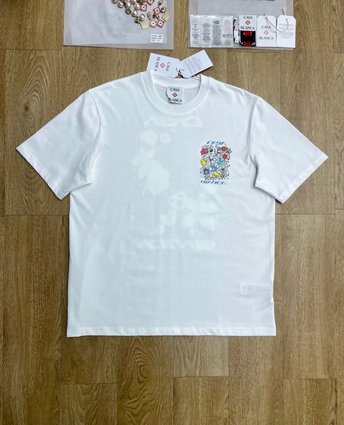 1:1 quality version Oversized Y2K Streetwear Graffiti Floral Smiley Tennis Doodle Digital Print T-shirt 2 colors 29220079
