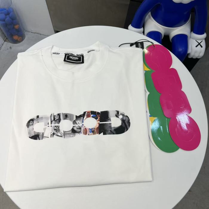Cut Displaced Bunny Silhouette Print Tee 29220120