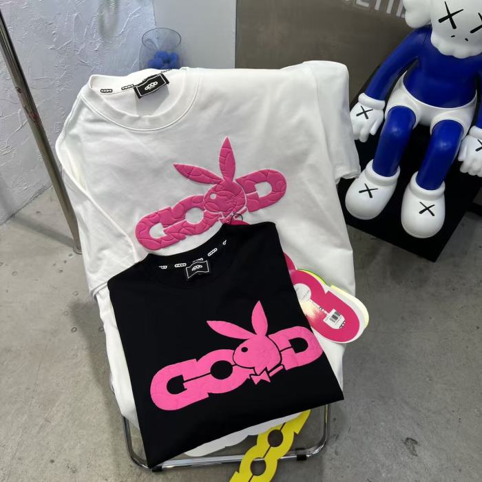 Pink Bow Bunny Foam Print Tee 2 colors 29220123