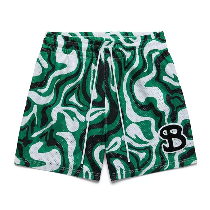 Paint Style Mesh Quick Dry Men's 4 Inch Running Beach Shorts 10 colors 29285454