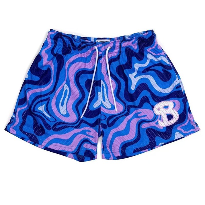 Paint Style Mesh Quick Dry Men's 4 Inch Running Beach Shorts 10 colors 29285454