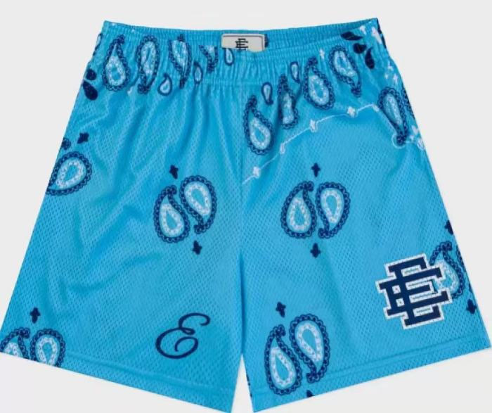 1:1 quality version Letter S Logo Paisley Print EE Quick Dry Mesh Basketball Running Shorts 9 colors 29285479