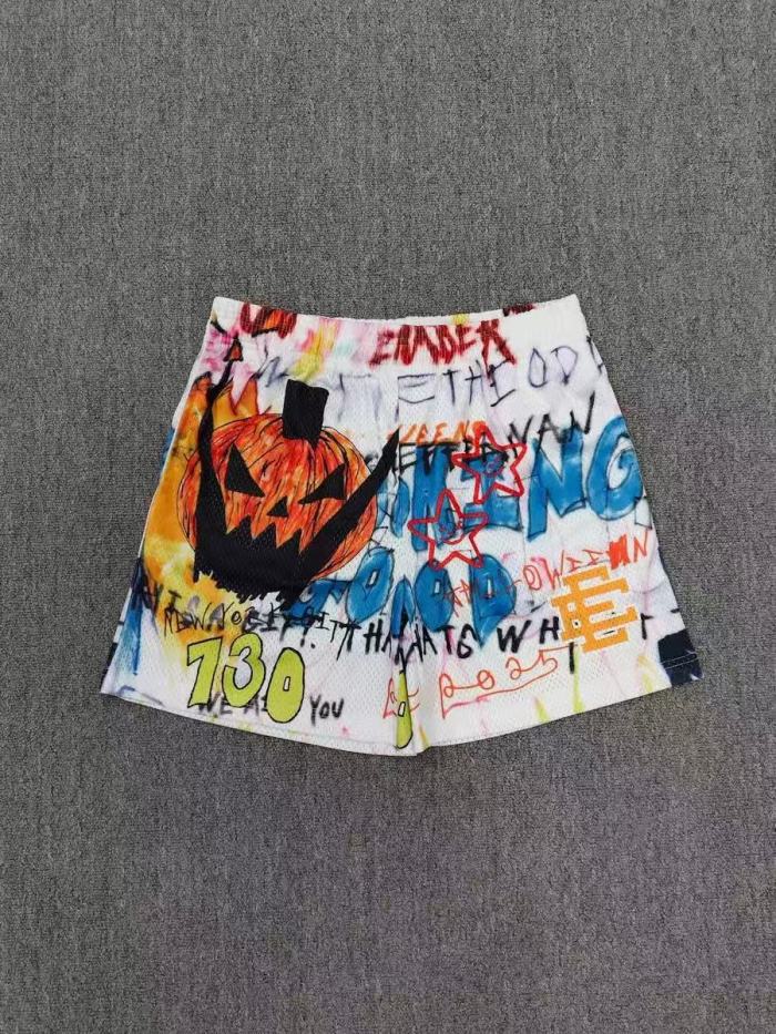 1:1 quality version Graffiti Letter Print EE Quick Dry Mesh Basketball Running Shorts 11 colors 29285494