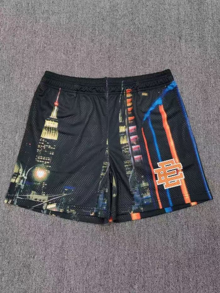 1:1 quality version Graffiti Letter Print EE Quick Dry Mesh Basketball Running Shorts 11 colors 29285494
