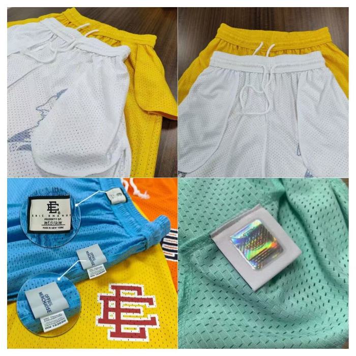 1:1 quality version Letter S Logo Paisley Print EE Quick Dry Mesh Basketball Running Shorts 9 colors 29285479