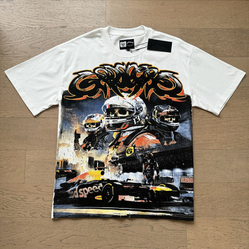 Off White Graffiti Script F1 Race Car Driver Out Of Many One Outline Text Double Printed Tee 29287442