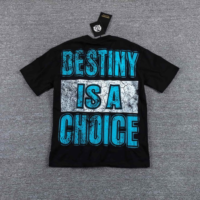 High Street Neck Rhinestone Night Highway Car Graphic Double Sided Print Oversized T-Shirt 29287057