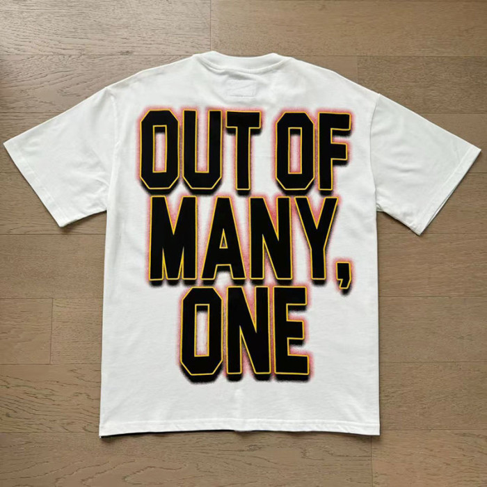 Off White Graffiti Script F1 Race Car Driver Out Of Many One Outline Text Double Printed Tee 29287442