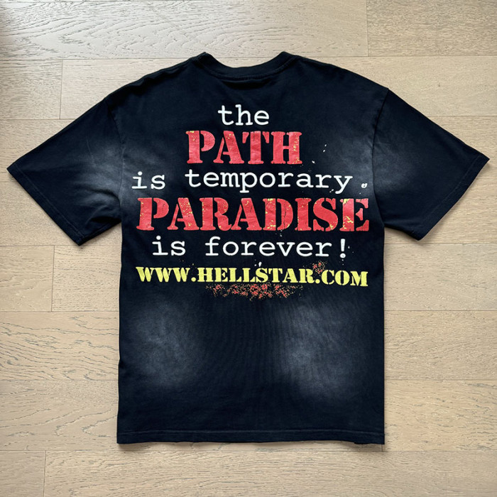High Street Mad Dog Cross No Guts No Glory Phrase Double Sided Print Oversized Tee 29287282