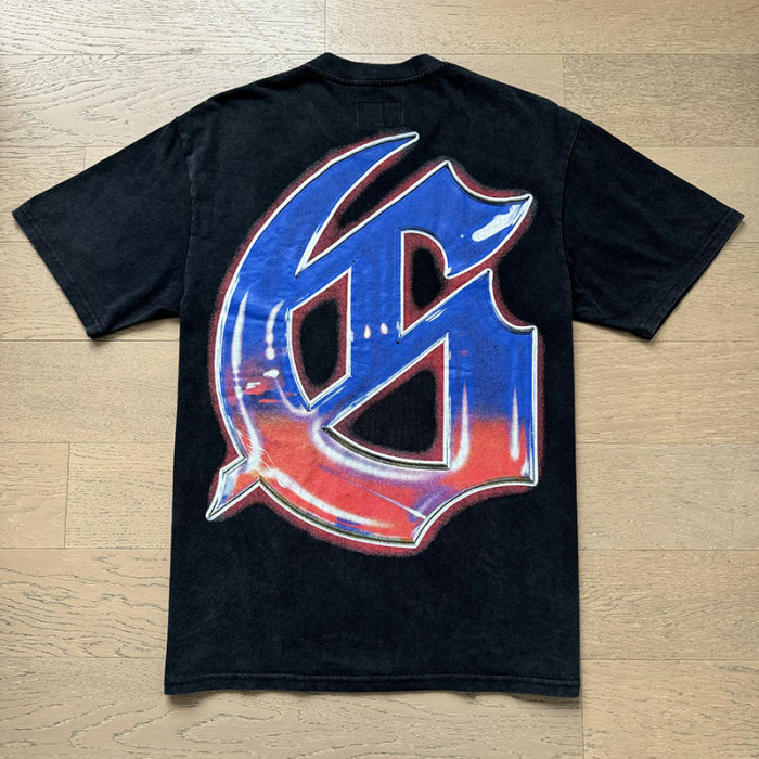 Highway Convertible Character Gradient Two-Tone GS Monogram Double Sided Print Tee 29287361