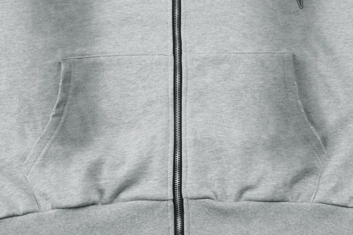 Distressed Slash Detail Gothic Spike Letter Front Back & Sleeve Print Full Zip Oversized Hoodie 29287186