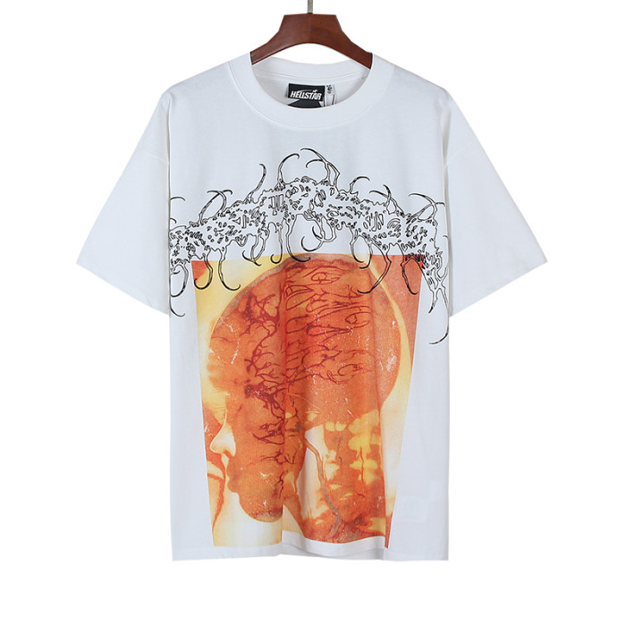Gothic Brain Vessel Art Skull Collage Cross Symbol Double Sided Print Oversized Tee 29287208