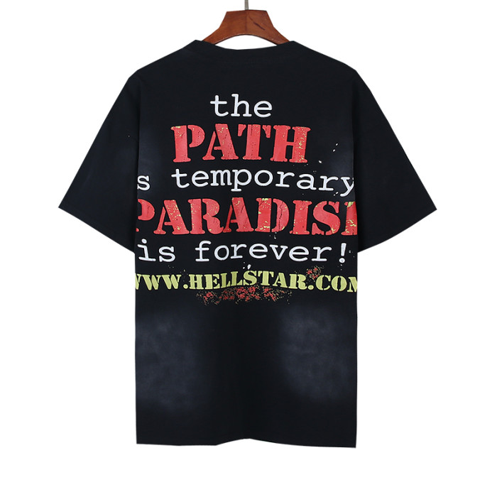 High Street Mad Dog Cross No Guts No Glory Phrase Double Sided Print Oversized Tee 29287282