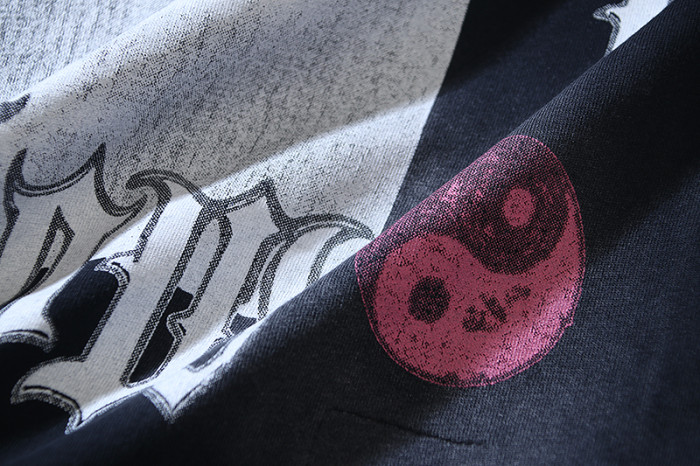 Gothic Letter Pink Yin Yang Religious Figure Double Sided Print Sleeveless Tank Top 29287307