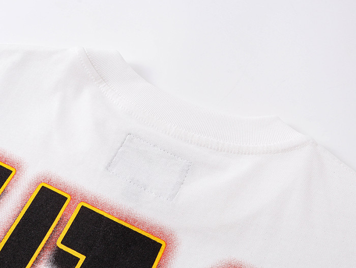 Off White Graffiti Script F1 Race Car Driver Out Of Many One Outline Text Double Printed Tee 29287442