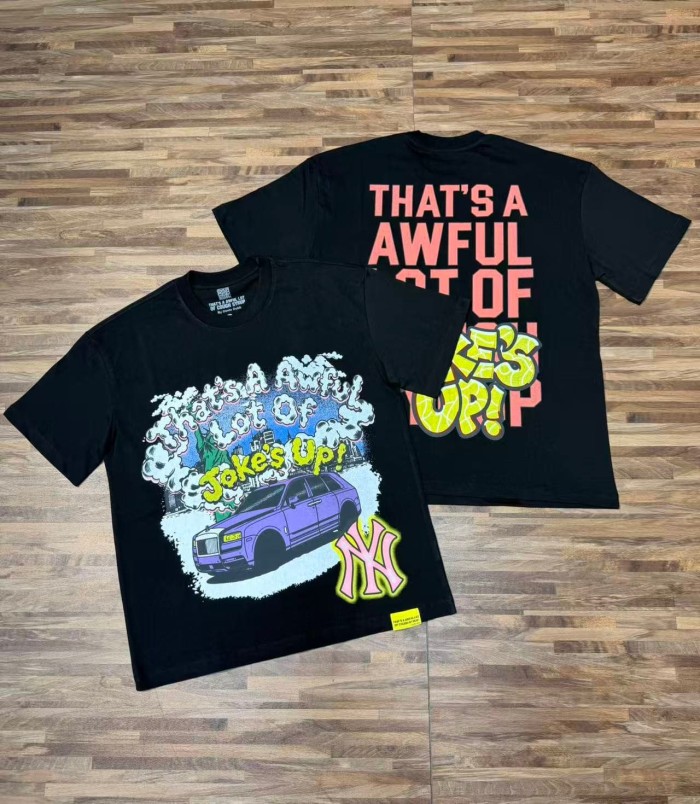 Jokes Up Tour Purple Luxury SUV Car NY Graffiti Double Sided Print Tee 2 colors 29288649